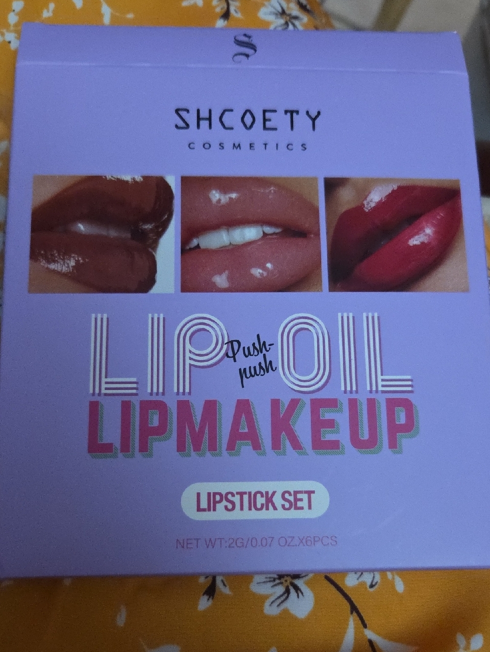 SHCOETY LipOil Lip Makeup Lipstick Set - Pink Shades